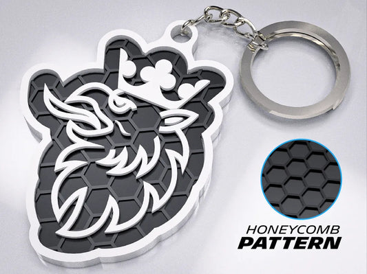 "Scania Badge" Honeycomb 3D Printed Key Chain