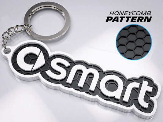 "Smart" Honeycomb 3D Printed Key Chain