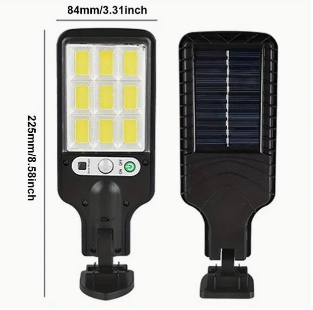 2Pc Solar Remote Controlled Motion Detection LED Floodlights