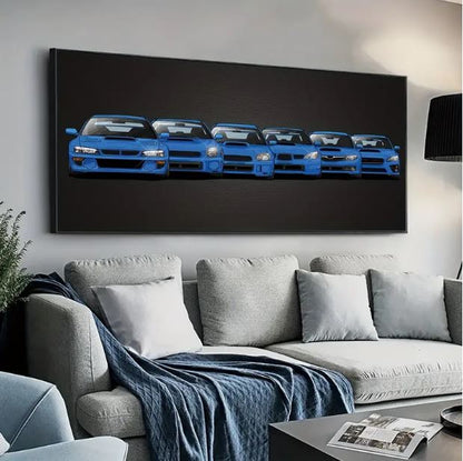 Unframed Subaru Model Canvas Poster Modern Art