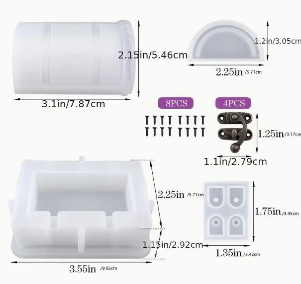 Treasure Chest Resin Mold Set