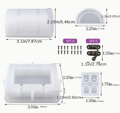 Silicon Mould Treasure Chest Resin Mold Set