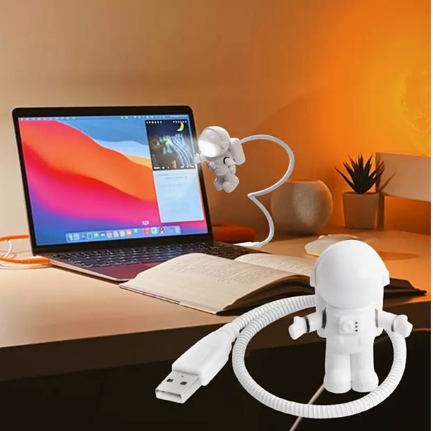 LED Astronaut Night Light USB Hose Decorative Light