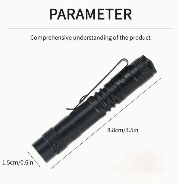 1 Piece Uv Black Light Flashlights With Clip - 395Nm