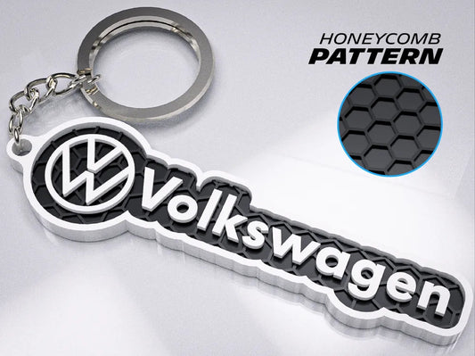 "Volkswagen" Honeycomb 3D Printed Key Chain