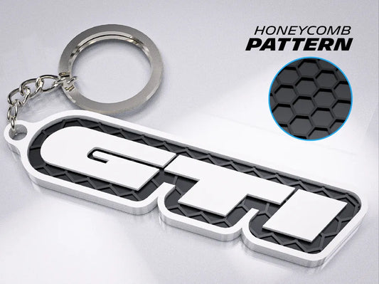 "Volkswagen GTI (Bold)" Honeycomb 3D Printed Key Chain