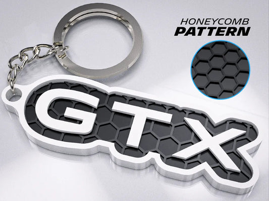 "Volkswagen GTX" Honeycomb 3D Printed Key Chain