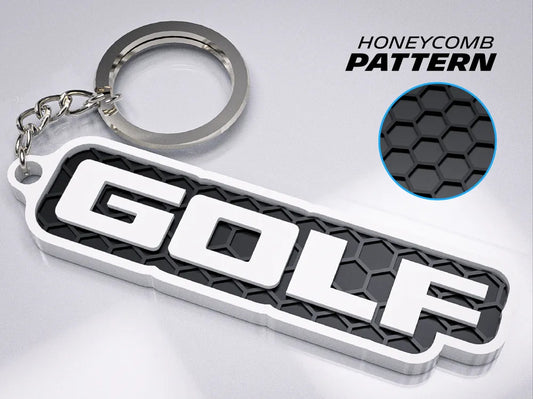 "Volkswagen Golf" Honeycomb 3D Printed Key Chain