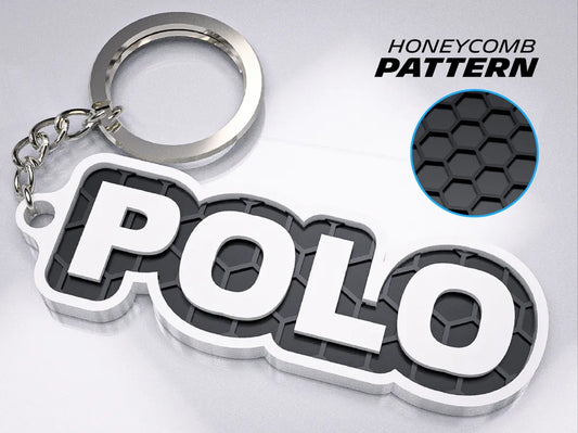 "Volkswagen Polo" Honeycomb 3D Printed Key Chain