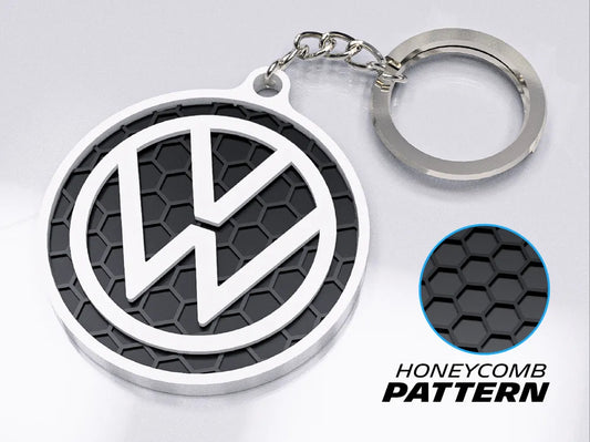 "Volkswagen Badge" Honeycomb 3D Printed Key Chain