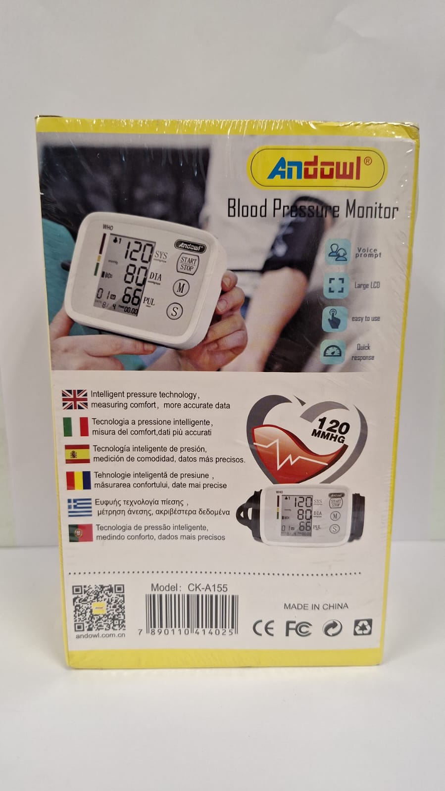 Andowl CK-A155 Arm Blood Pressure Monitor