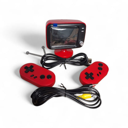 Retro 8-bit Mini TV Console With Color Screen, Controllers & 300 Built-in Games