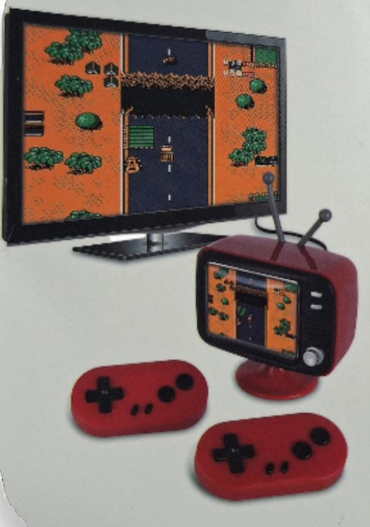 Retro 8-bit Mini TV Console With Color Screen, Controllers & 300 Built-in Games