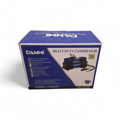 DANMI Heavy Duty Portable 12V Car Compressor