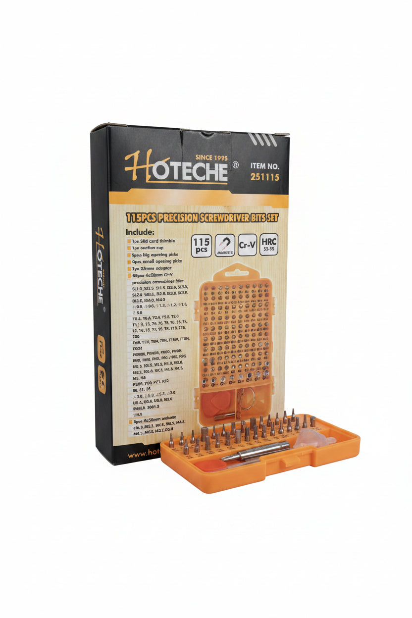 115Pcs Precision Screwdriver Bits Set