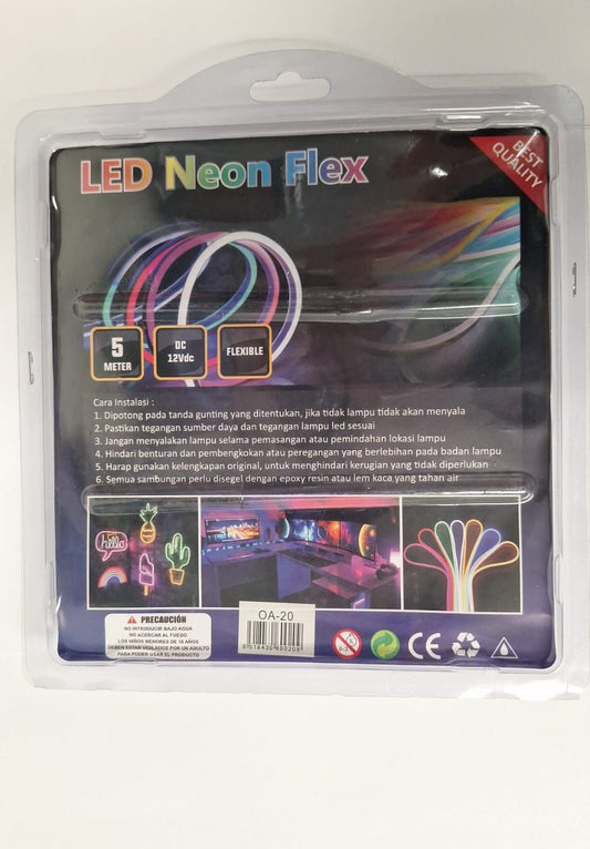 LED Neon Flex 12V 5m - Cool White