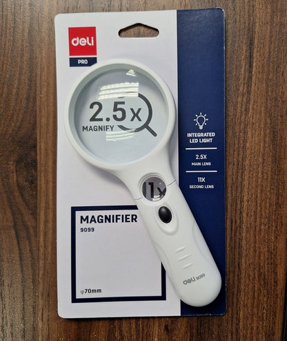Hand Held Magnifier with LED Light