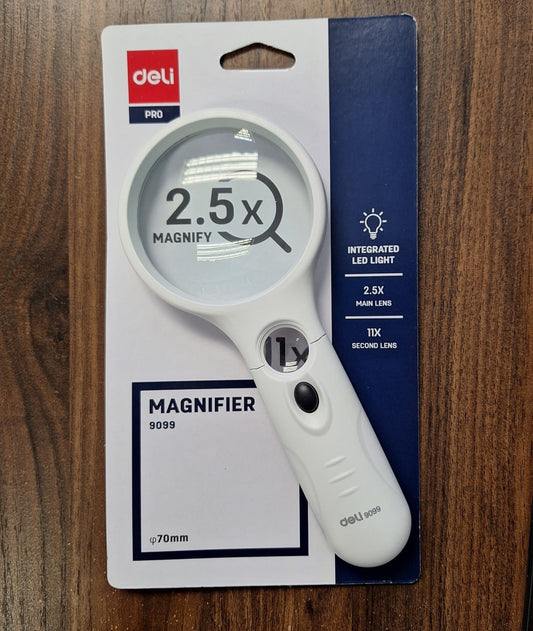 Hand Held Magnifier with LED Light