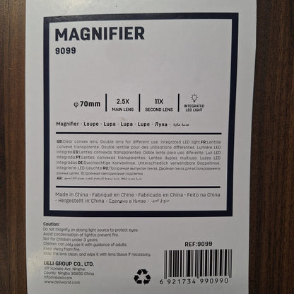 Hand Held Magnifier with LED Light