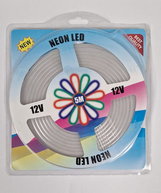 Neon LED Flex 12v DC - White 5m