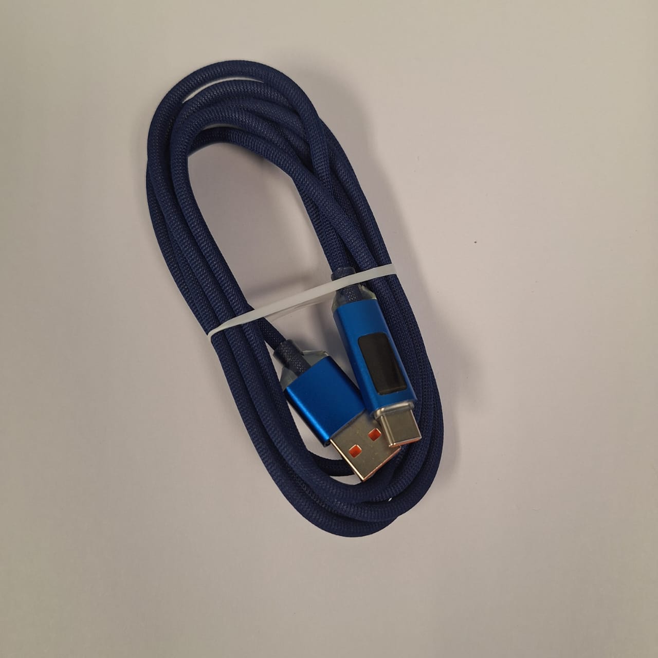2 Meter USB Type-C Braided LCD Display Long Distance Data and Charge Cable