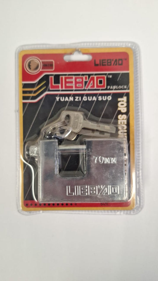 LIEB'40 Rectangle Brass Padlock 70mm