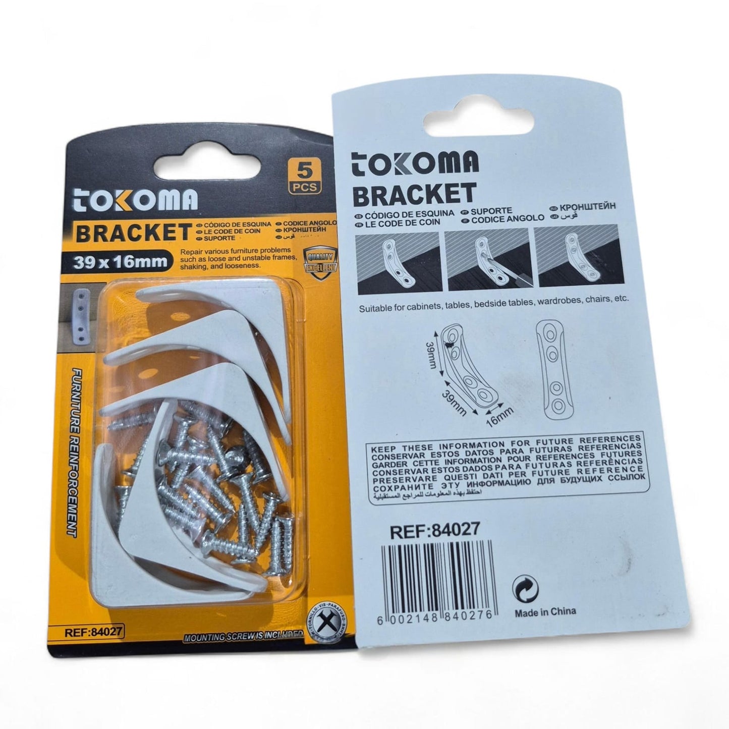 Tokoma High Quality Furniture Reinforcement Brackets
