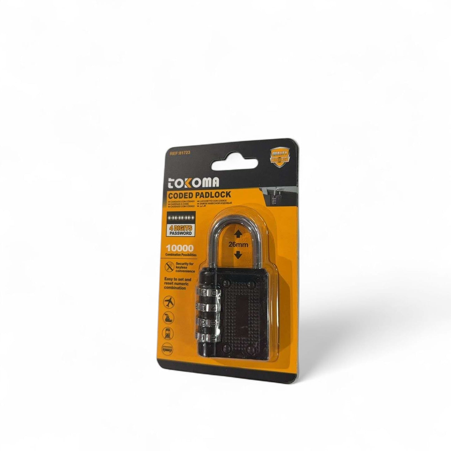Tokoma High Quality Coded Padlock