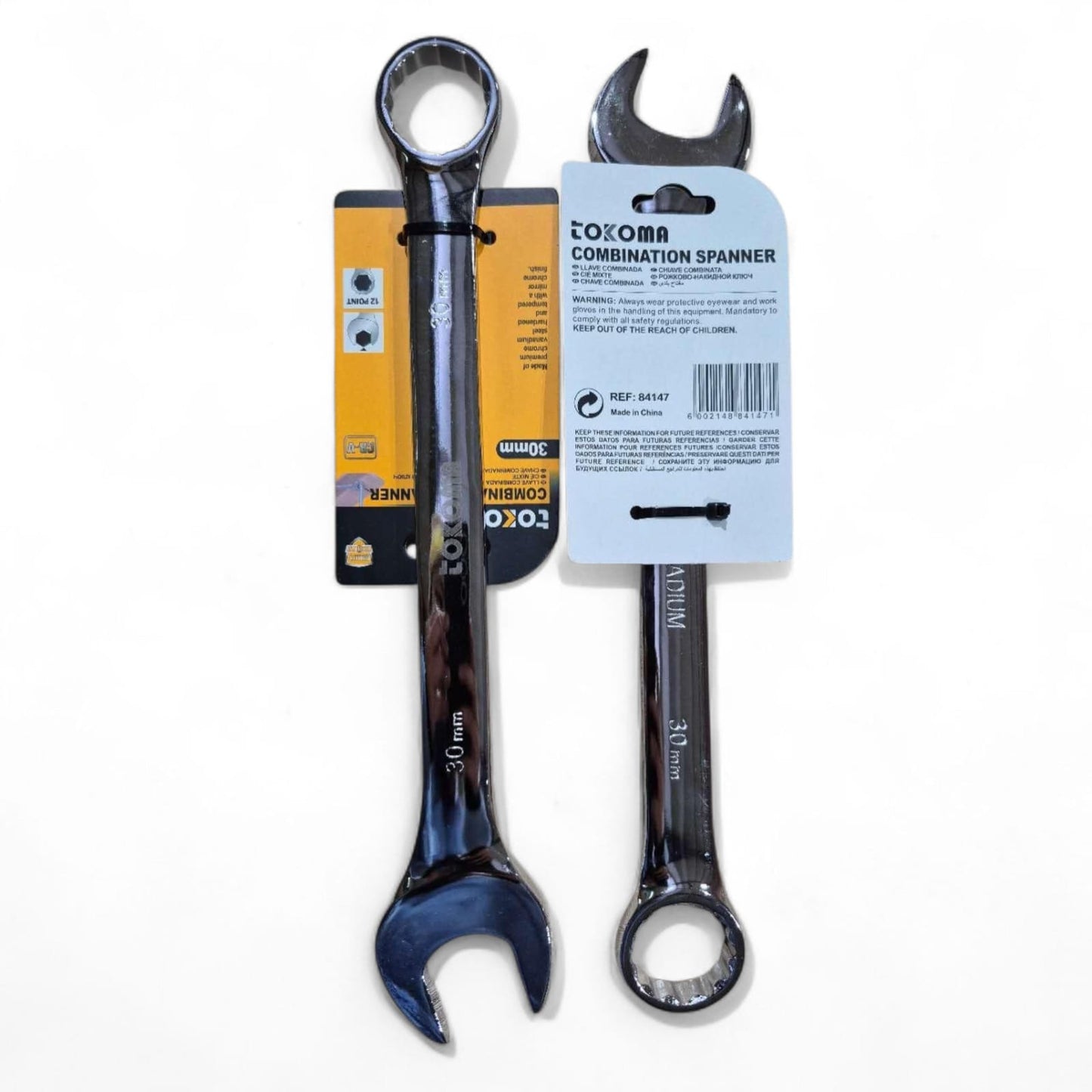 1pc Tokoma High Quality Chrome-Vanadium Combination Spanners | Tokoma