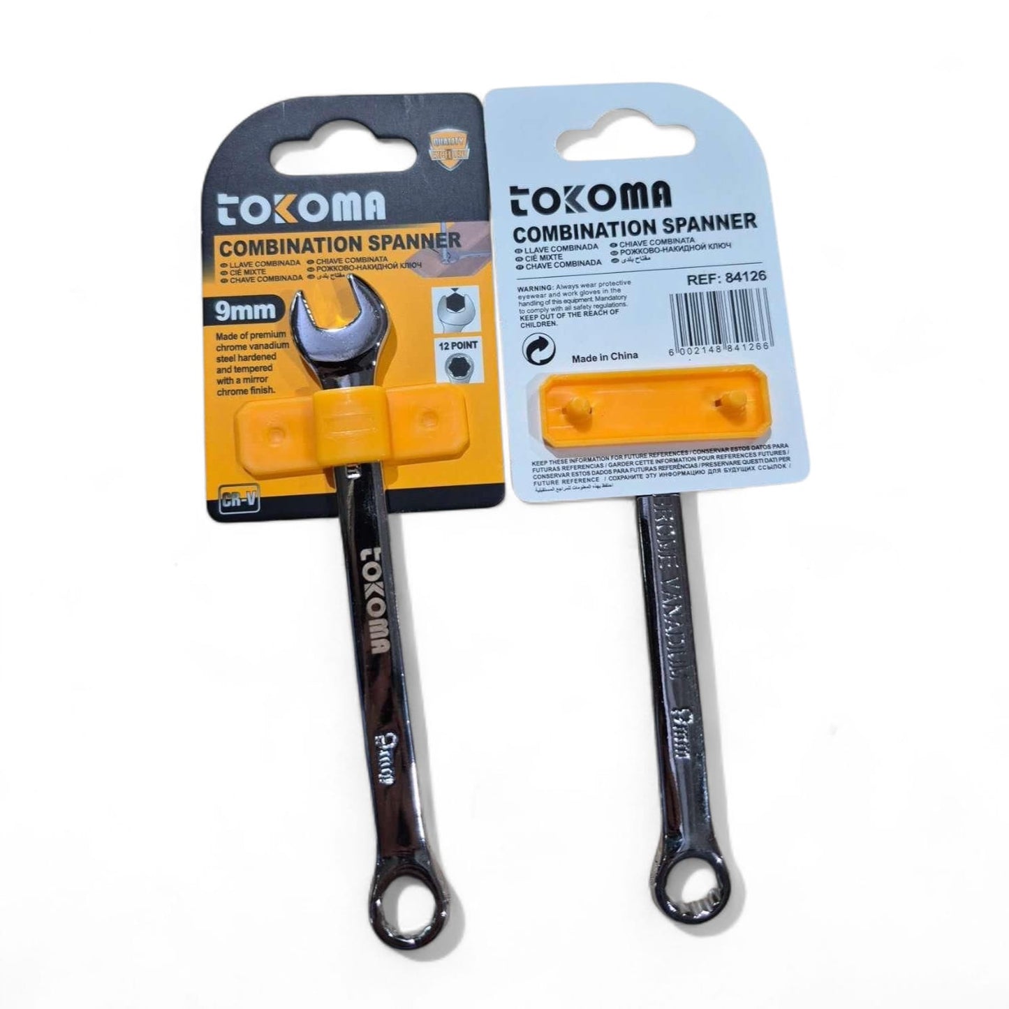1pc Tokoma High Quality Chrome-Vanadium Combination Spanners | Tokoma