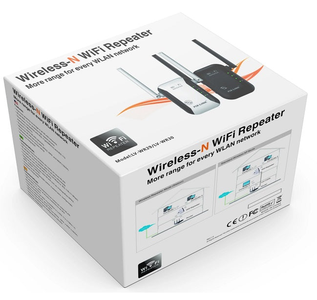 Wireless Repeater WiFi Booster With Two External Antennas,300Mbps Speed