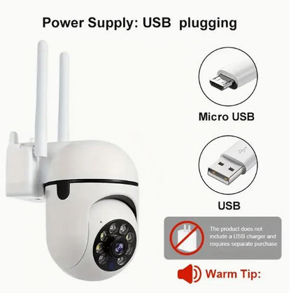 Panoramic 355° Wireless Home Security Camera with Night Vision And Two-Way Audio