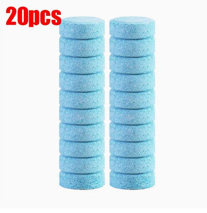 20pcs Universal Car Windshield Cleaner Tablets - Effervescent Glass Cleaning Solution