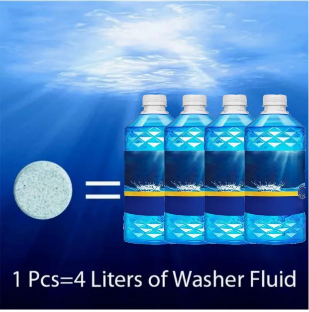 20pcs Universal Car Windshield Cleaner Tablets - Effervescent Glass Cleaning Solution