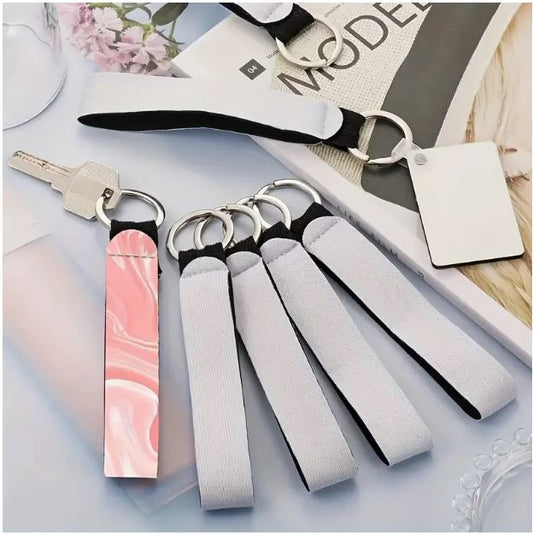 20pcs Polyester Wristlet Keychain Sublimation Blanks