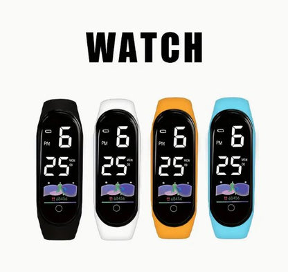 3pcs LED Touch Screen Watch Outdoor Activities