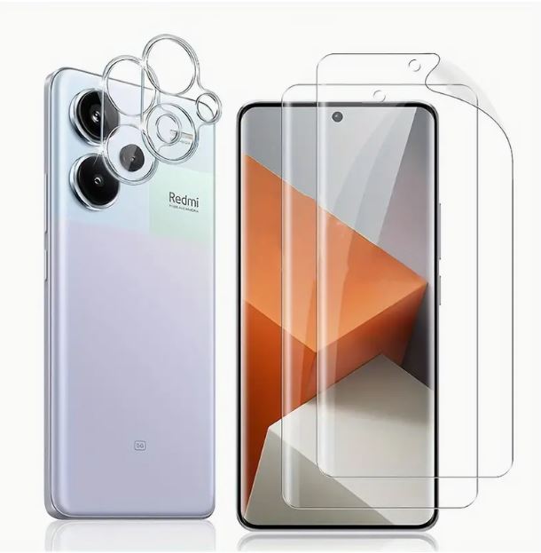 For Xiaomi Redmi Note 13 Pro/Note 13 Pro+ Soft TPU Screen +Camera Lens Protector