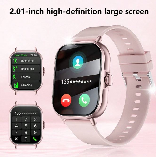 Z15 - Touch Screen Smart Watch With 4.0 Bluetooth Connectivity - Pink