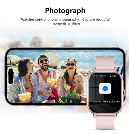 Z15 - Touch Screen Smart Watch With 4.0 Bluetooth Connectivity - Pink