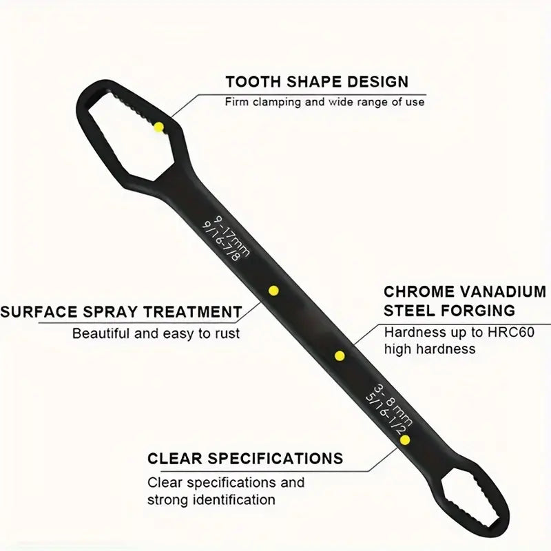 1pc Multipurpose Black 5mm Thick Torx Wrench