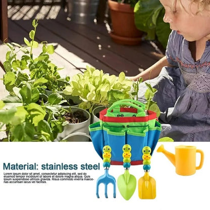 XF0907 Caterpillar Shaped Children’s Garden Tool Set 5 In1