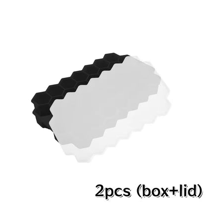 1pc 37-Grid Hexagon Honeycomb Silicone Ice Cube Tray