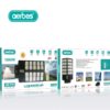 Aerbes AB-T81 1200W Solar Induction Street Light 6V 25W Panel With Remote Control