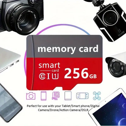 256GB Class 10 High-Speed Micro SD Card