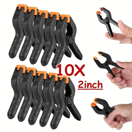 10pcs Plastic Spring Clamps, DIY Clip For Woodworking