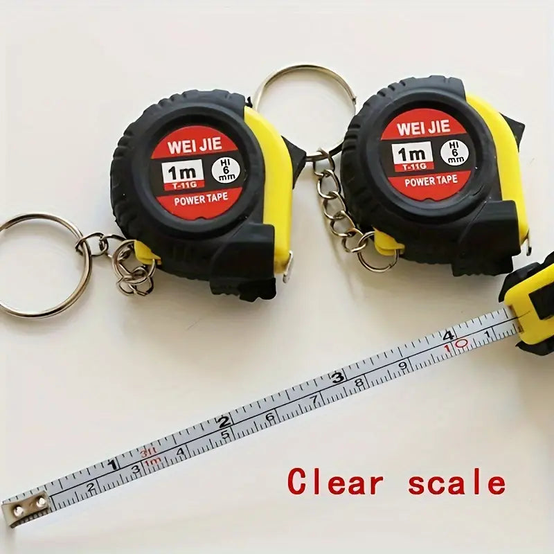 Precision Miniature Tape Measure Keychain