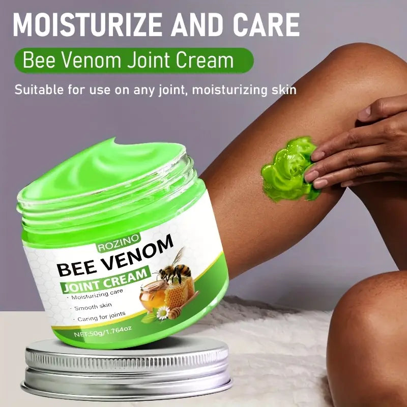 50g Rozino Bee Venom Joint Massage Cream - Hypoallergenic Moisturizing Care