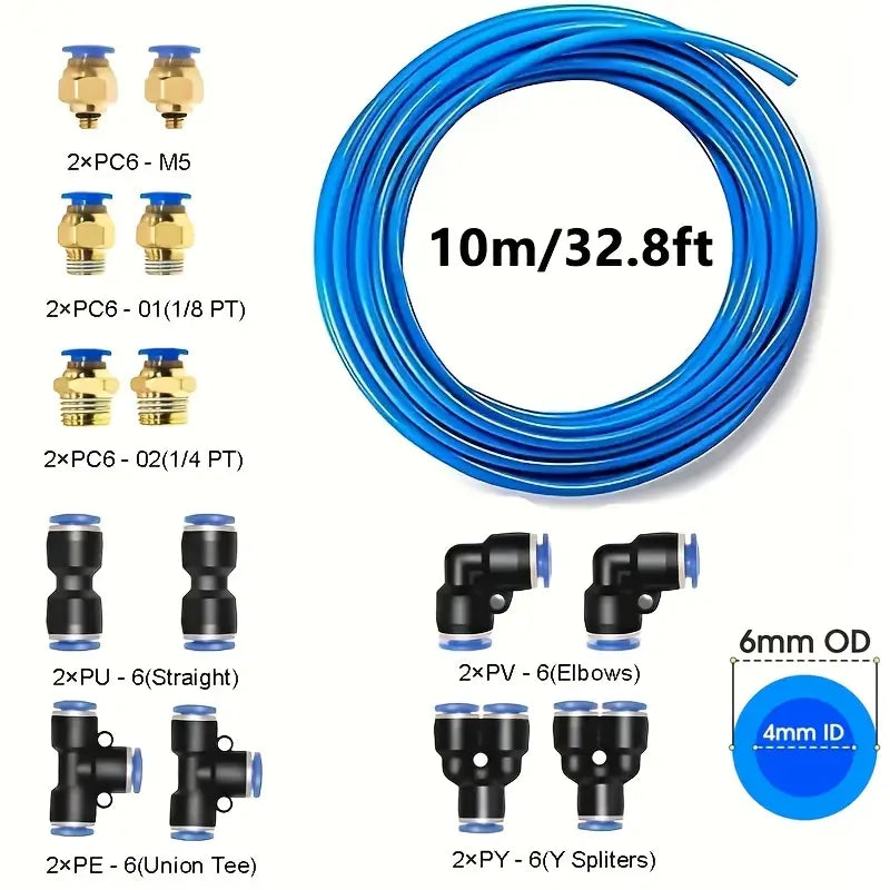 1 Set Pneumatic Tubing Kit - 10m