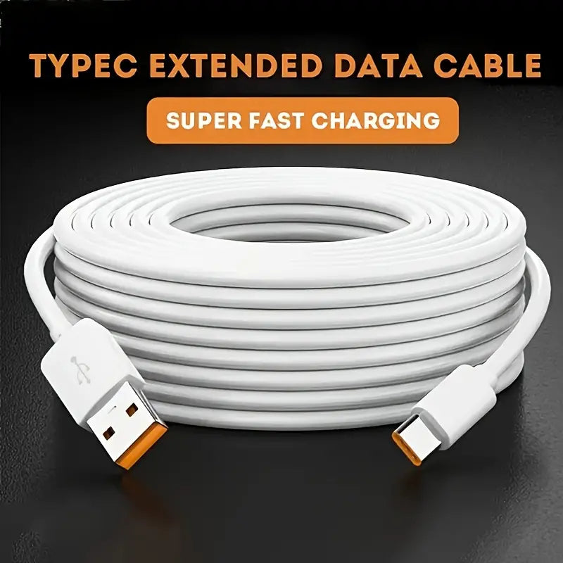 10M Type C Extension Cable, Fast Charging Cable