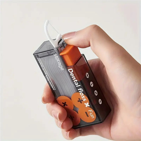 1pc Portable Automatic Pop-up Floss Stick Dispenser